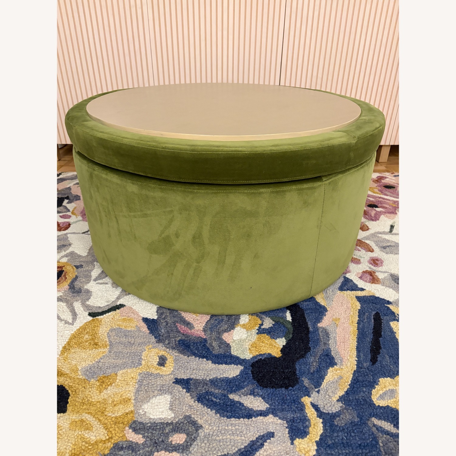 Interior Define Colten Green Velvet Coffee Table - image-6