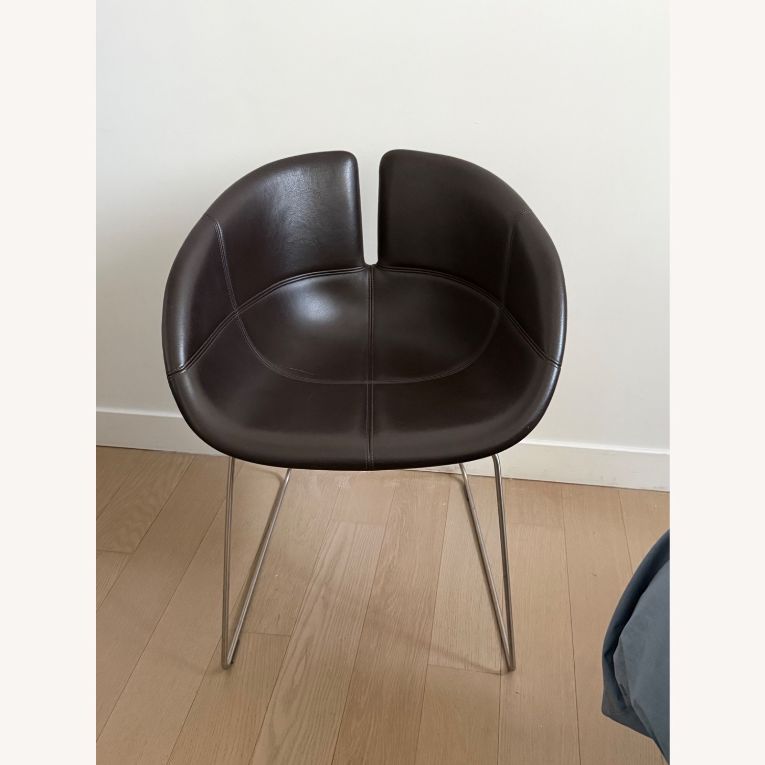 Moroso Fjord Dark Brown Leather Armchair - image-1