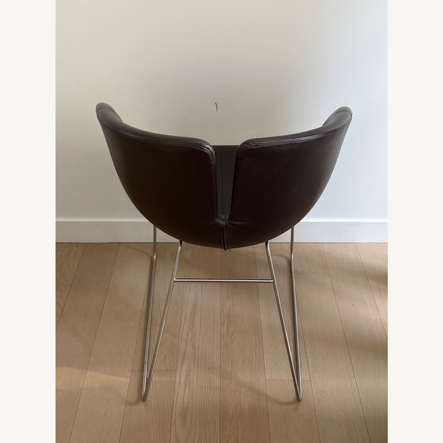 Moroso Fjord Dark Brown Leather Armchair - image-3