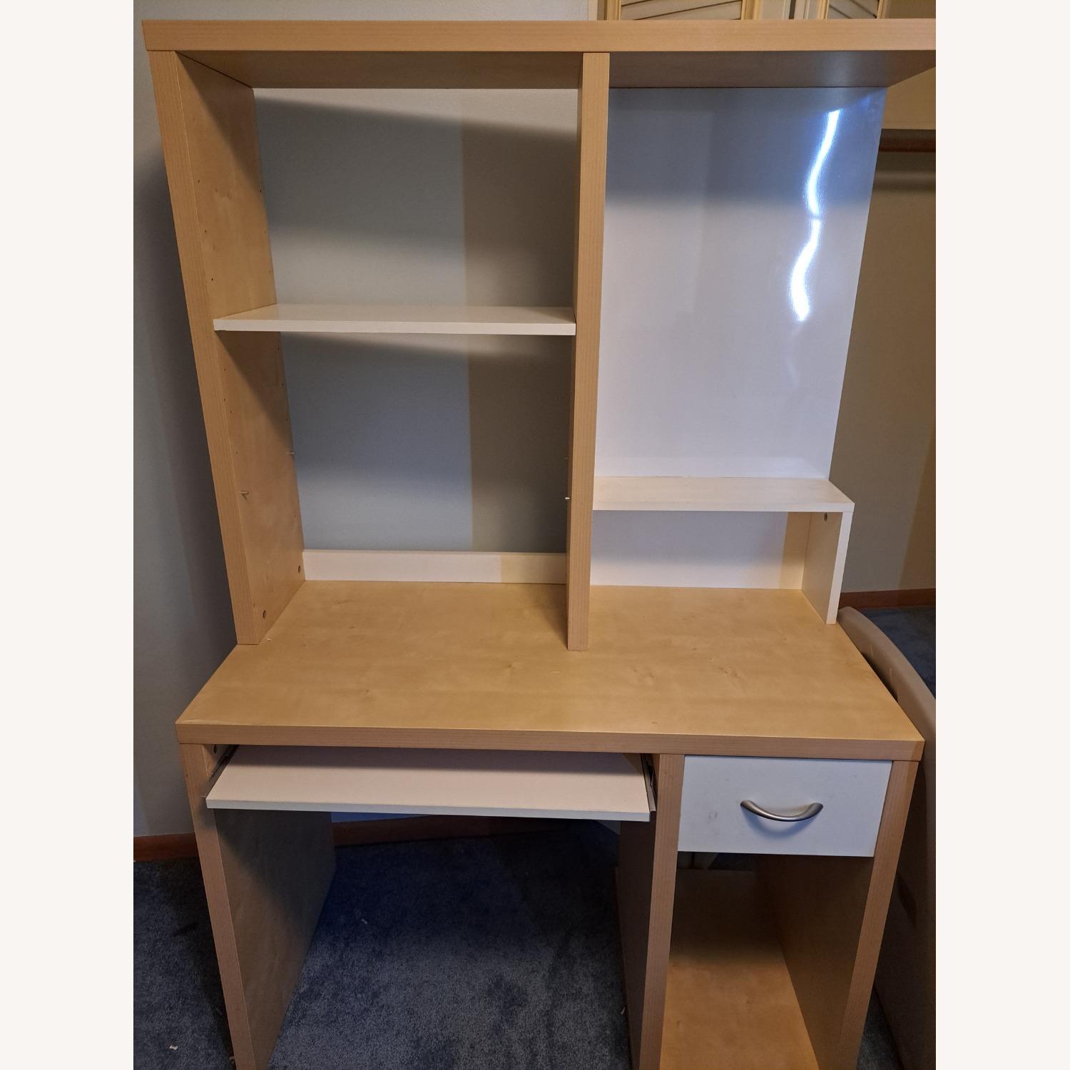 IKEA MIKAEL White Wood Desk - image-2