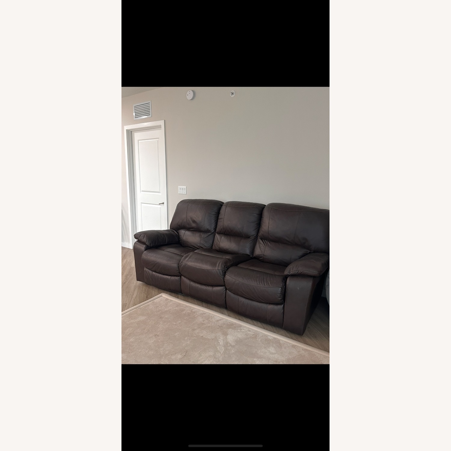 Leesworth Power Reclining Leather Sofa - image-1