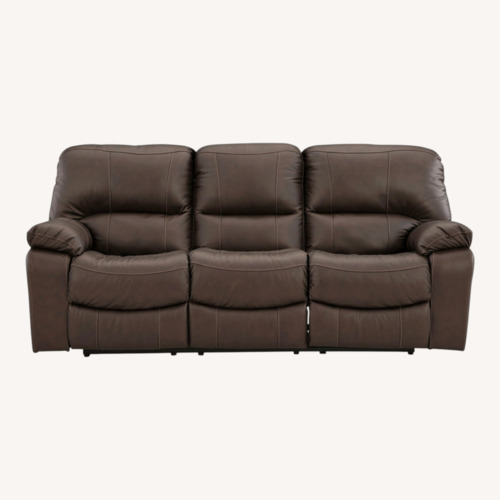 Used Leesworth Power Reclining Leather Sofa for sale on AptDeco