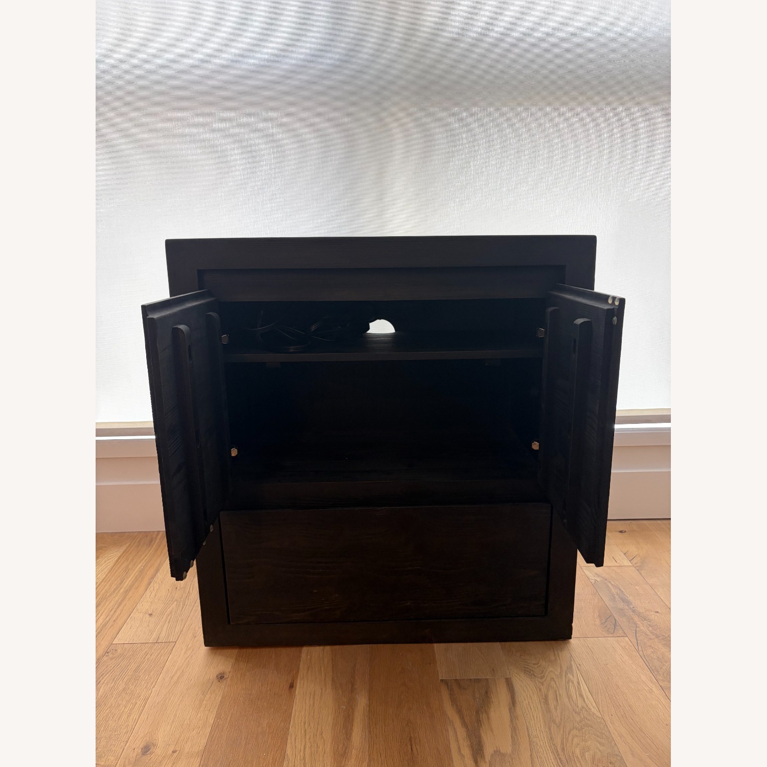 Pottery Barn Folsom Black Media Storage - image-6