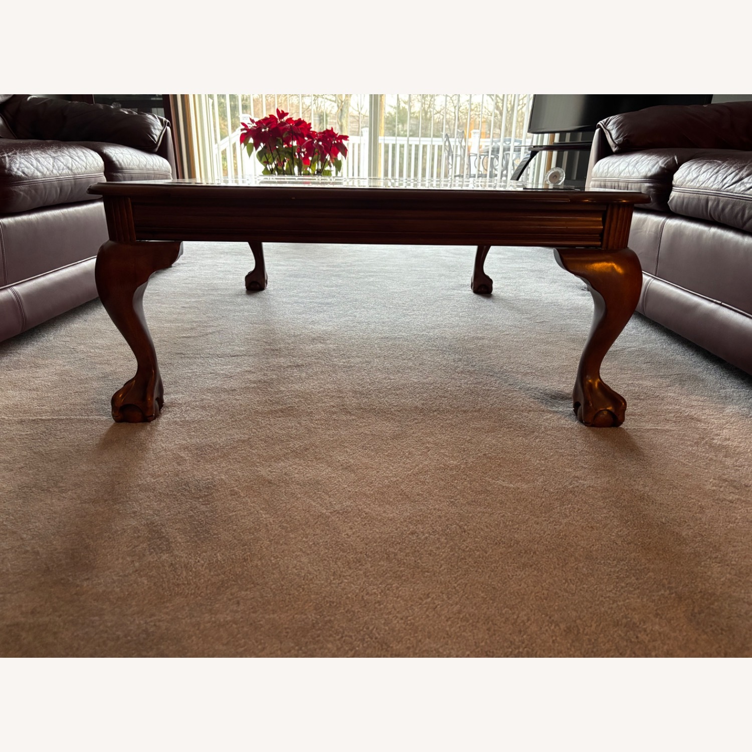Dark Brown Coffee Table - image-1