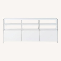 West Elm White Lacquer Media Storage