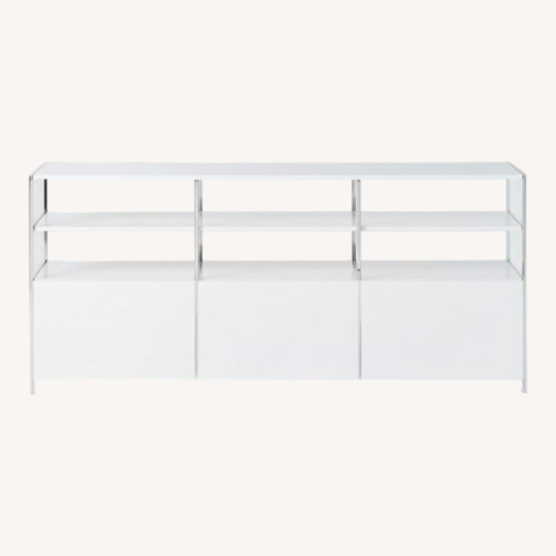 Used West Elm White Lacquer Media Storage for sale on AptDeco