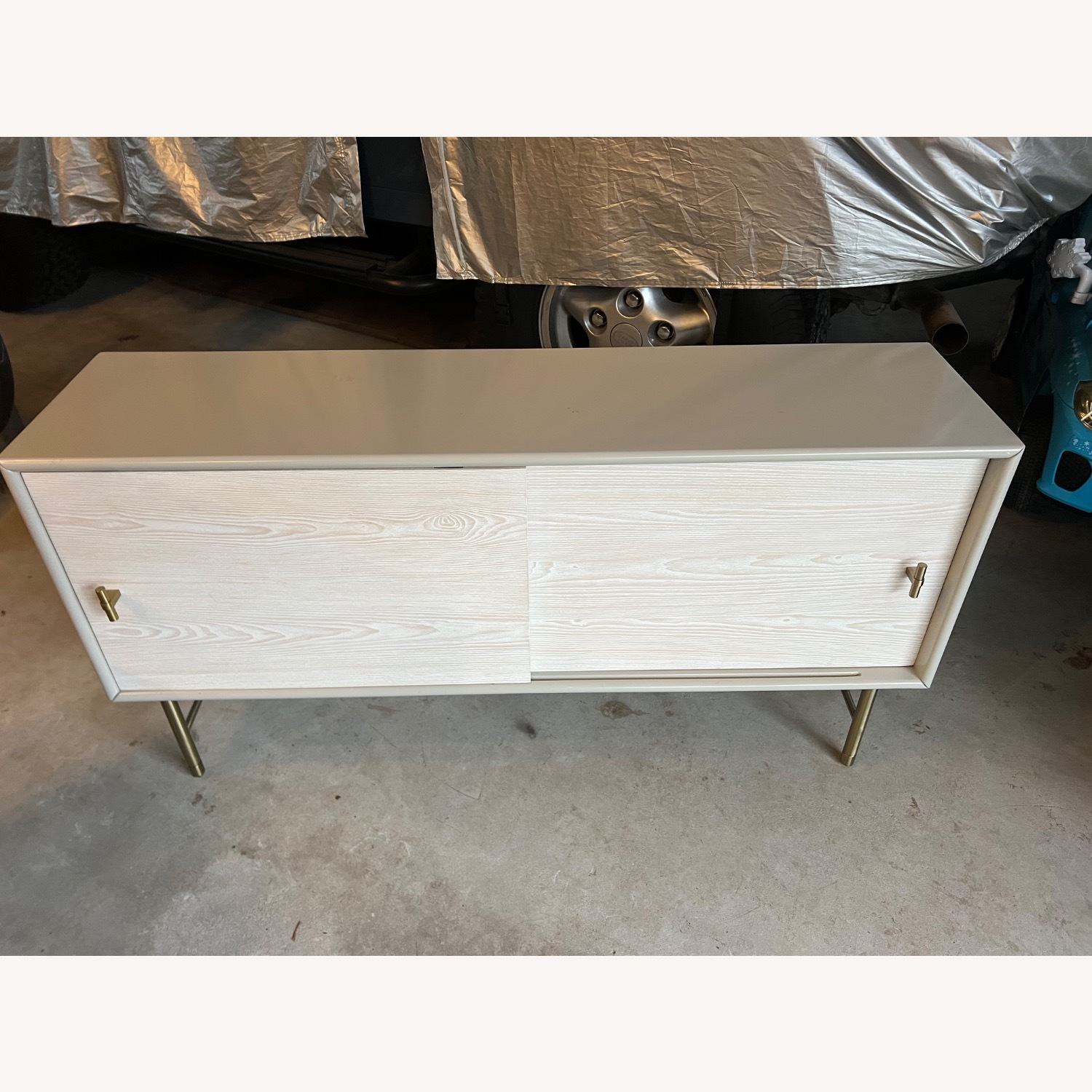 West Elm Modernist Wood & Lacquer Media Console - image-2