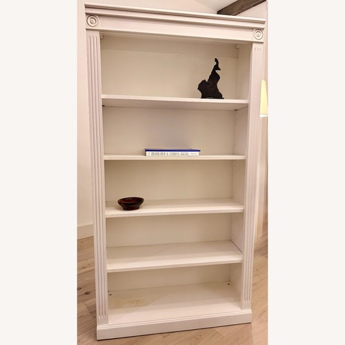Used Ethan Allen Solid Wood Tall Bookcase for sale on AptDeco