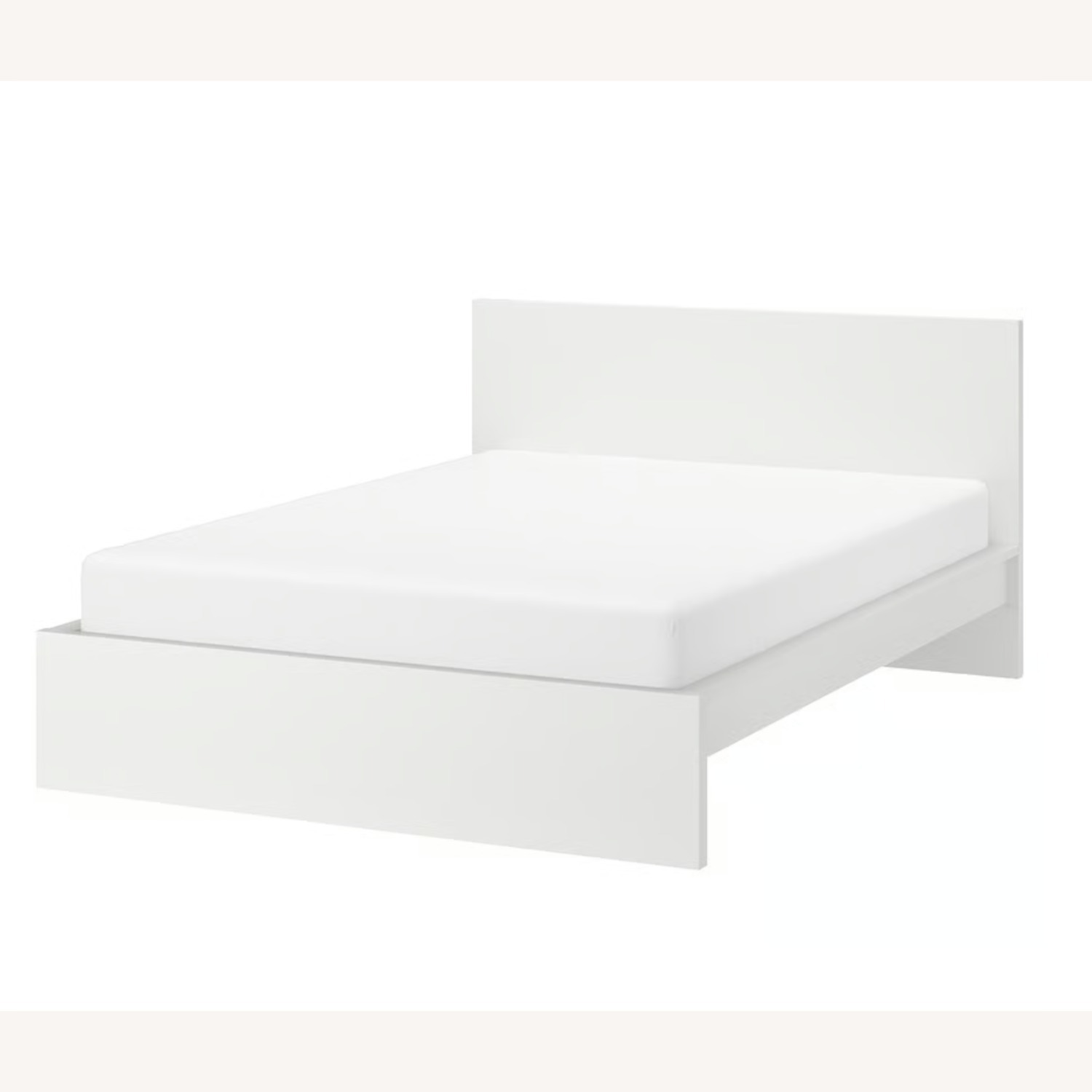 IKEA MALM White Wood Full Bed - image-1