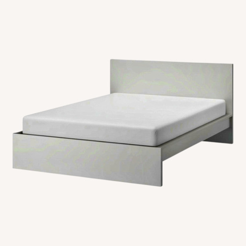 Used IKEA MALM White Wood Full Bed for sale on AptDeco