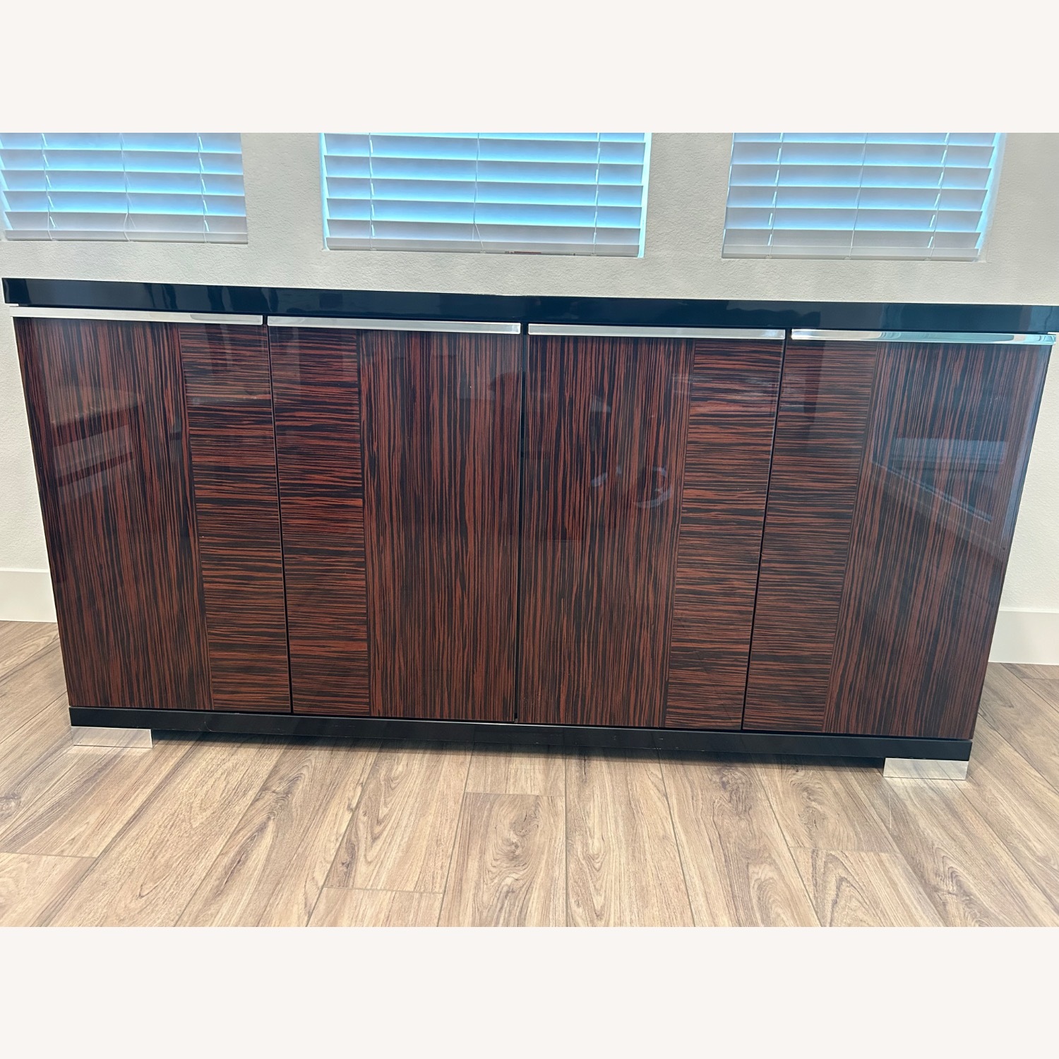 ALF Group Dark Brown Wood Veneer Sideboard - image-1