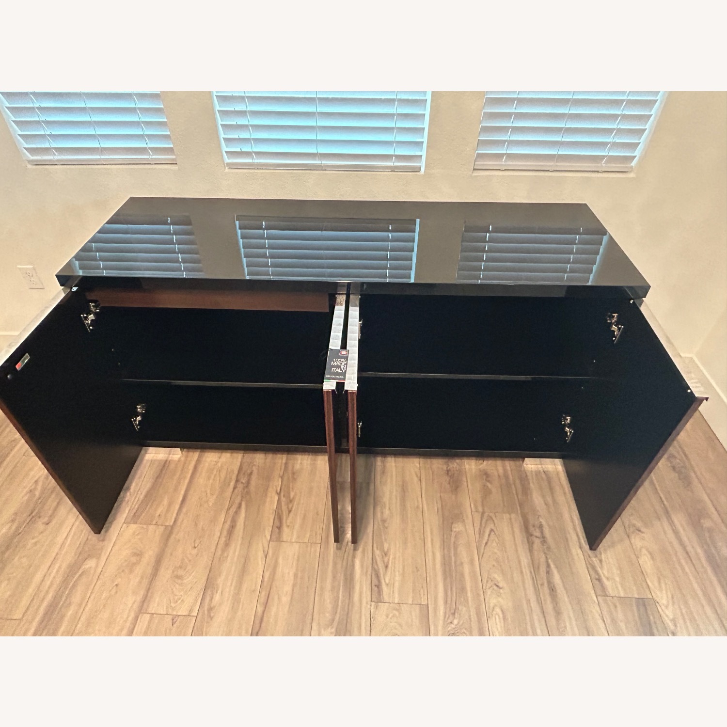 ALF Group Dark Brown Wood Veneer Sideboard - image-2