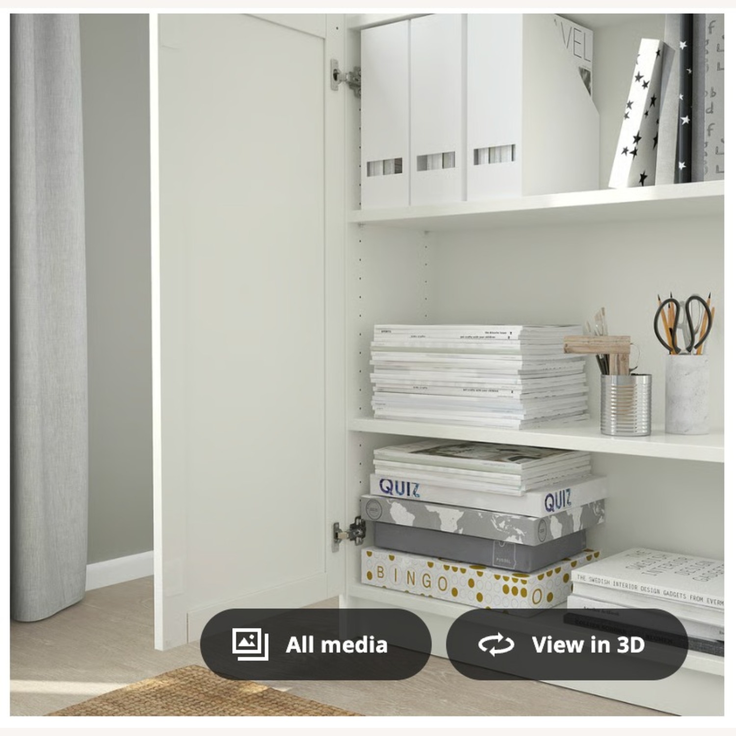 IKEA BILLY / OXBERG White Bookcase - image-2