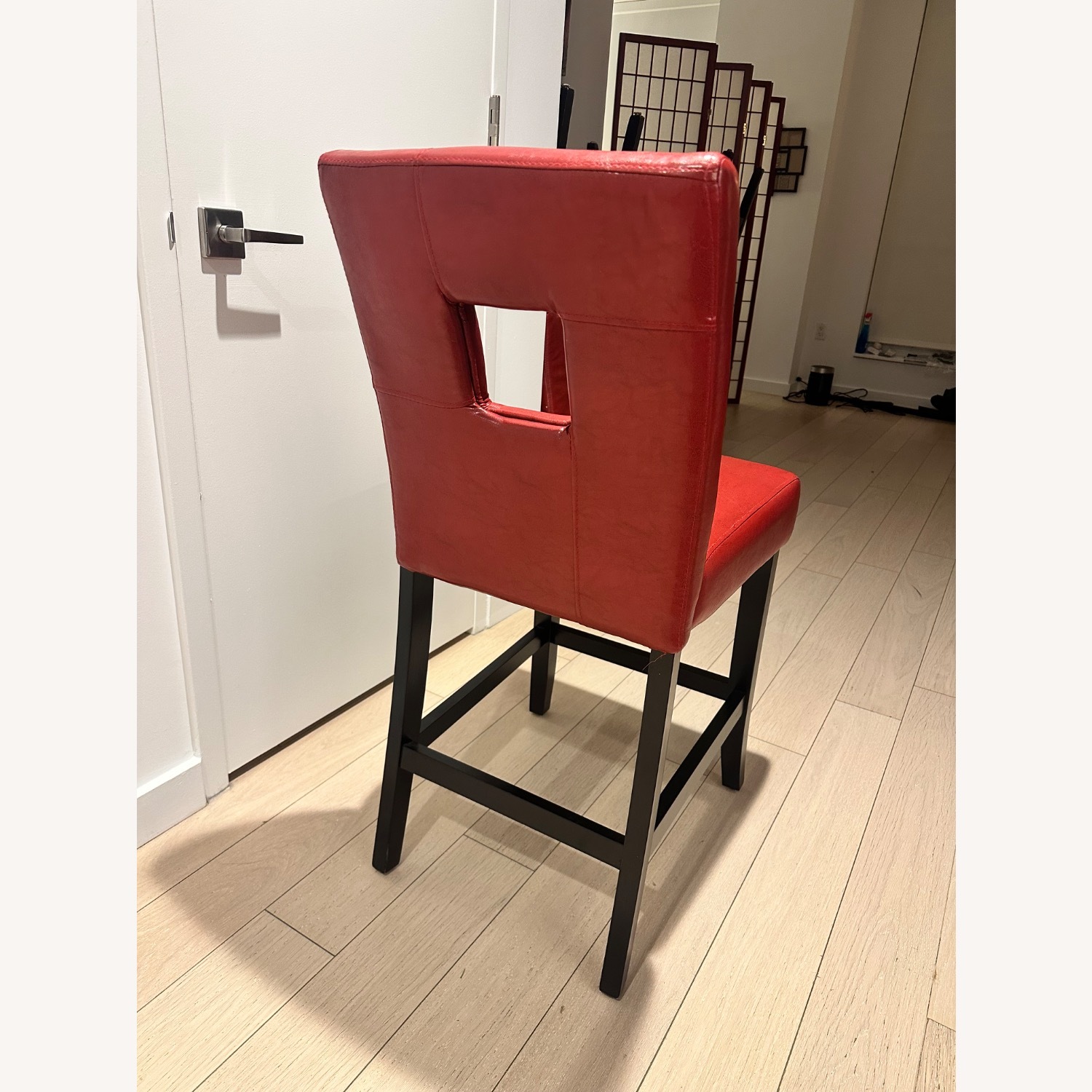 Coaster Fine Furniture Red Leather Stool - image-2