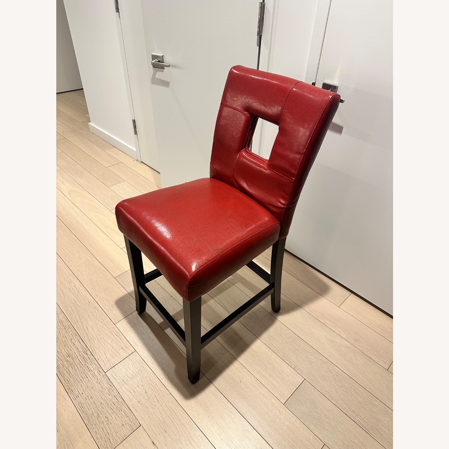 Coaster Fine Furniture Red Leather Stool - image-3