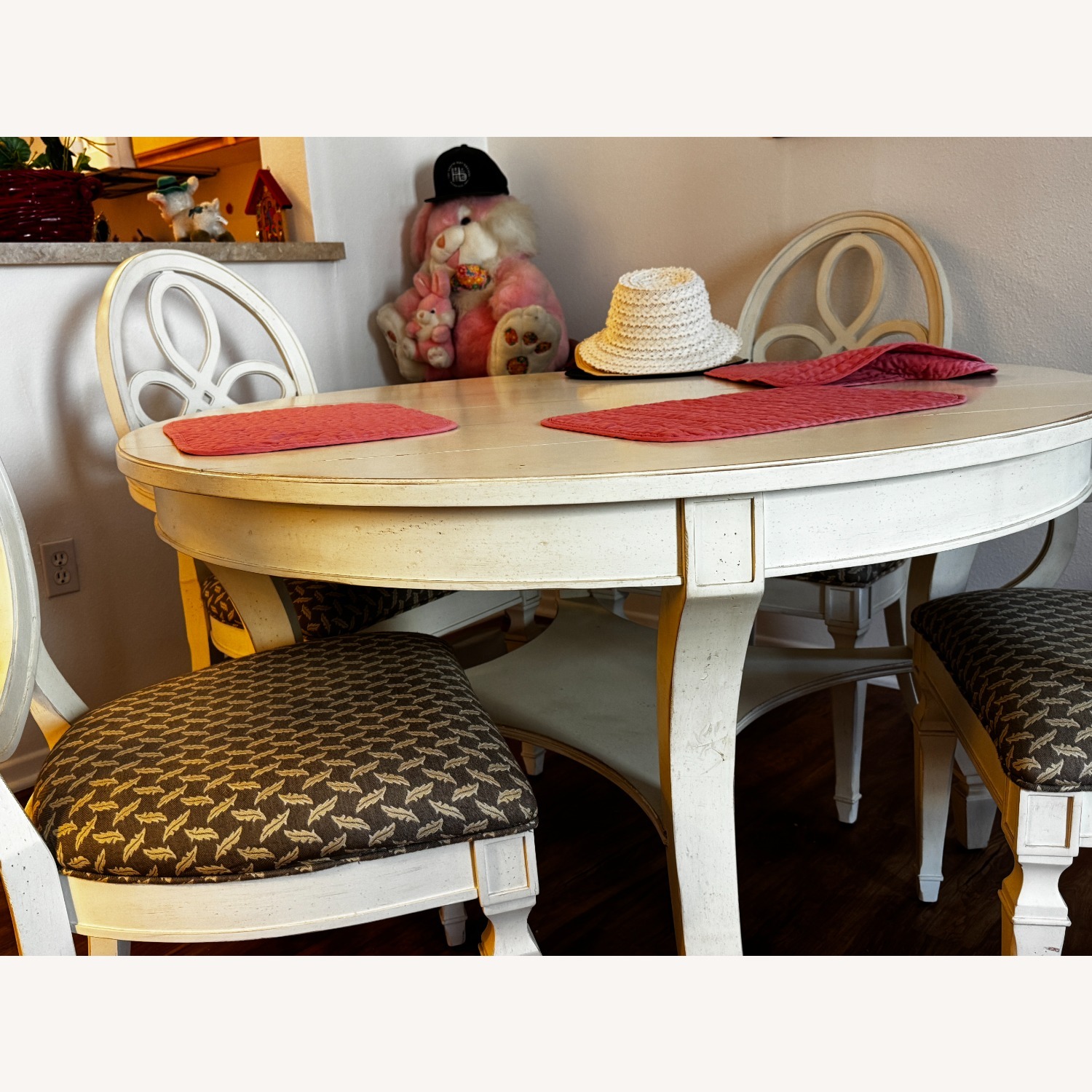 French County Style Dining Set - Antique White - image-3