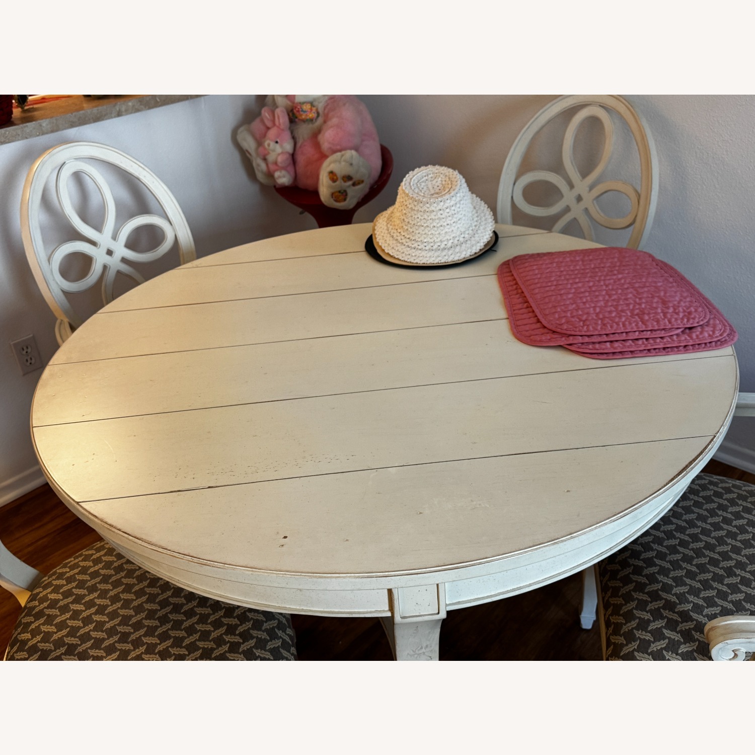 French County Style Dining Set - Antique White - image-2