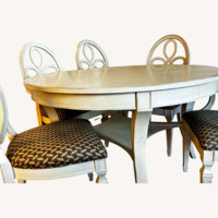 French County Style Dining Set - Antique White