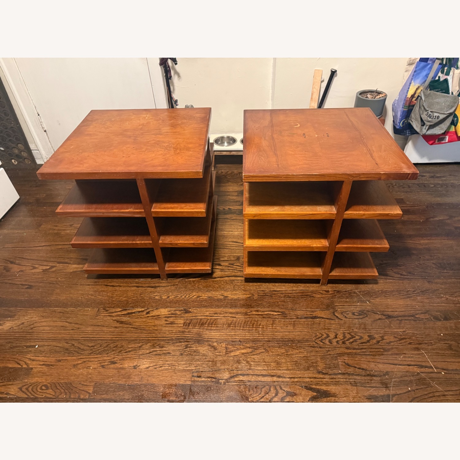 Vintage/Antique Dunbar Light Brown Side Tables - image-1