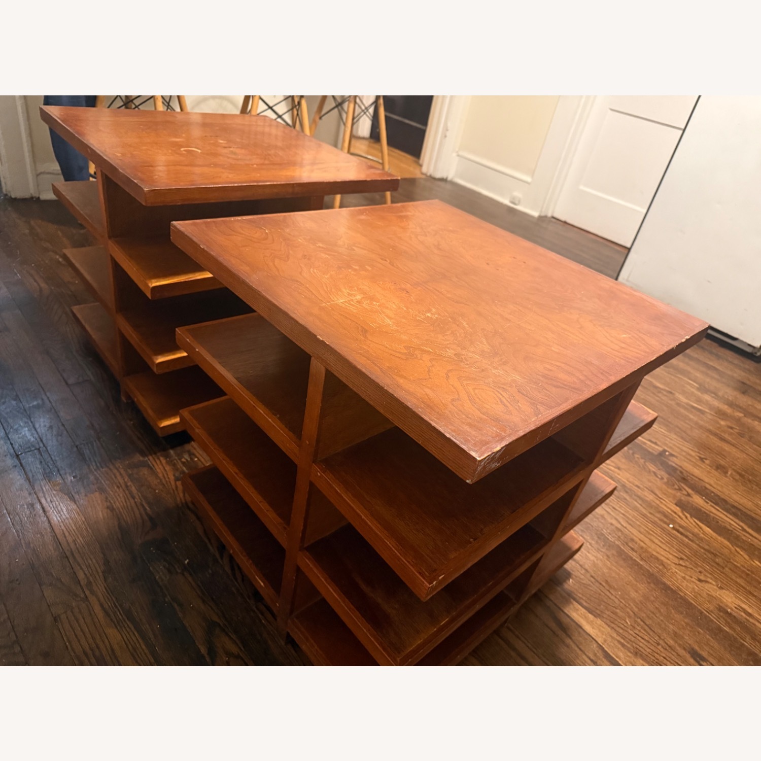 Vintage/Antique Dunbar Light Brown Side Tables - image-3