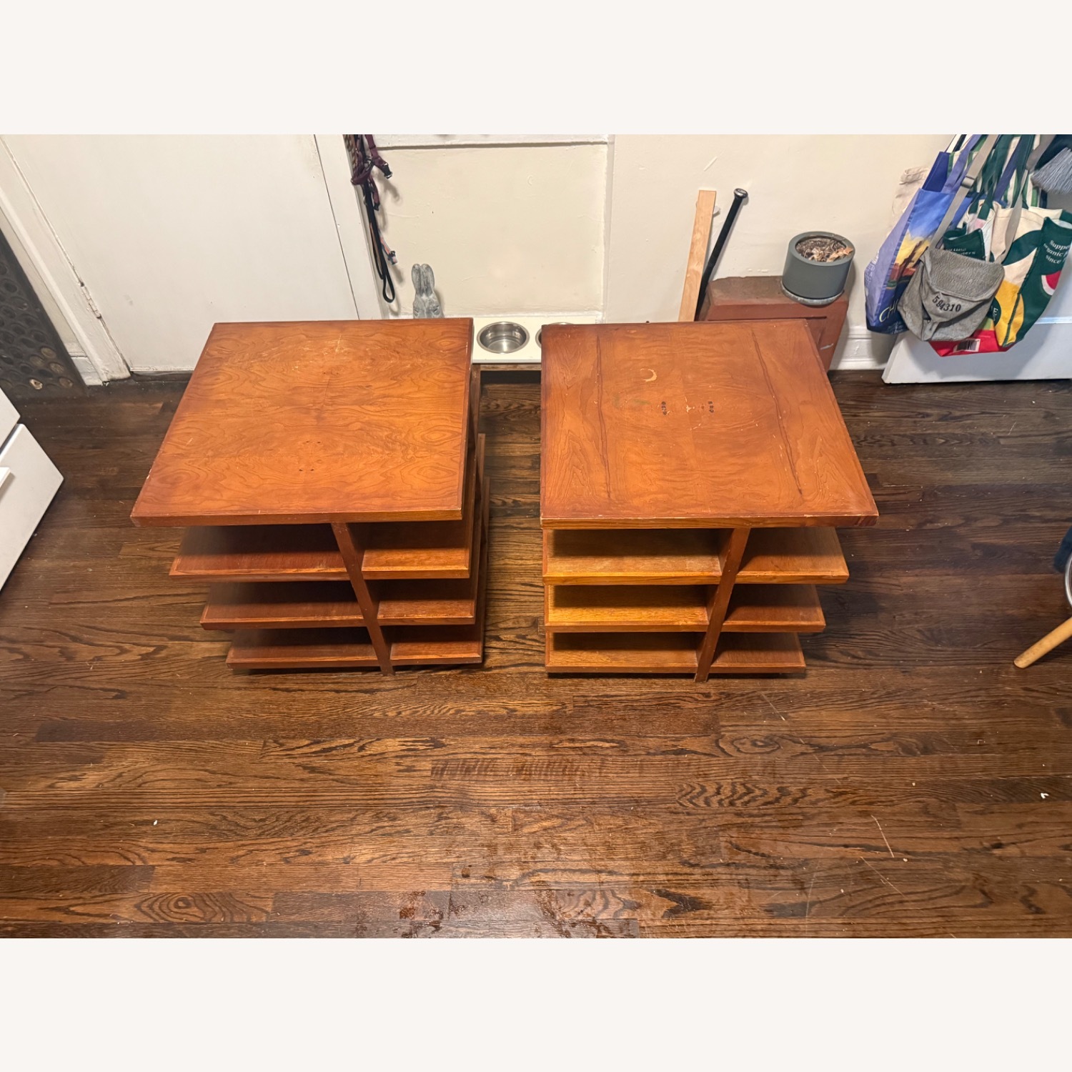 Vintage/Antique Dunbar Light Brown Side Tables - image-4