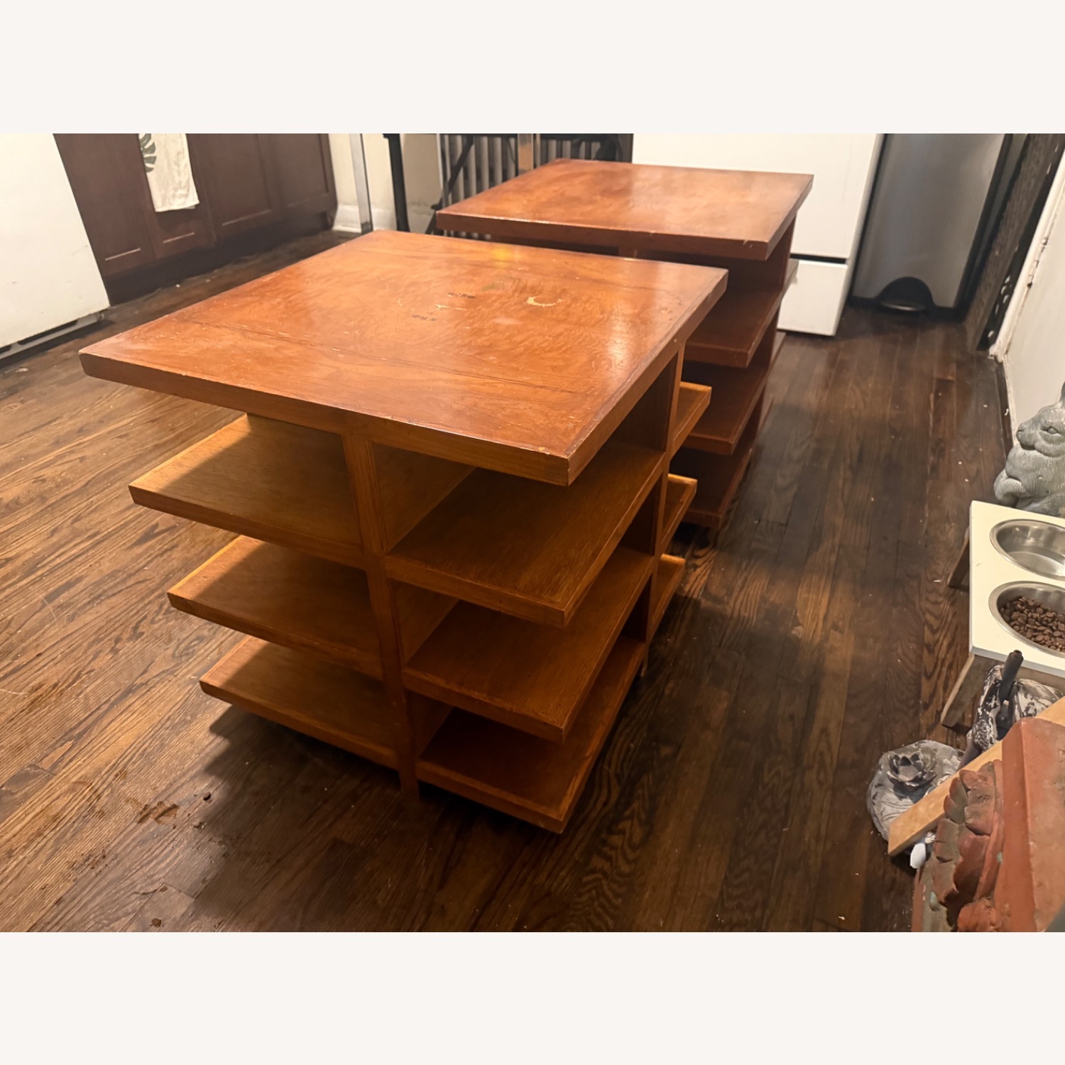 Vintage/Antique Dunbar Light Brown Side Tables - image-2