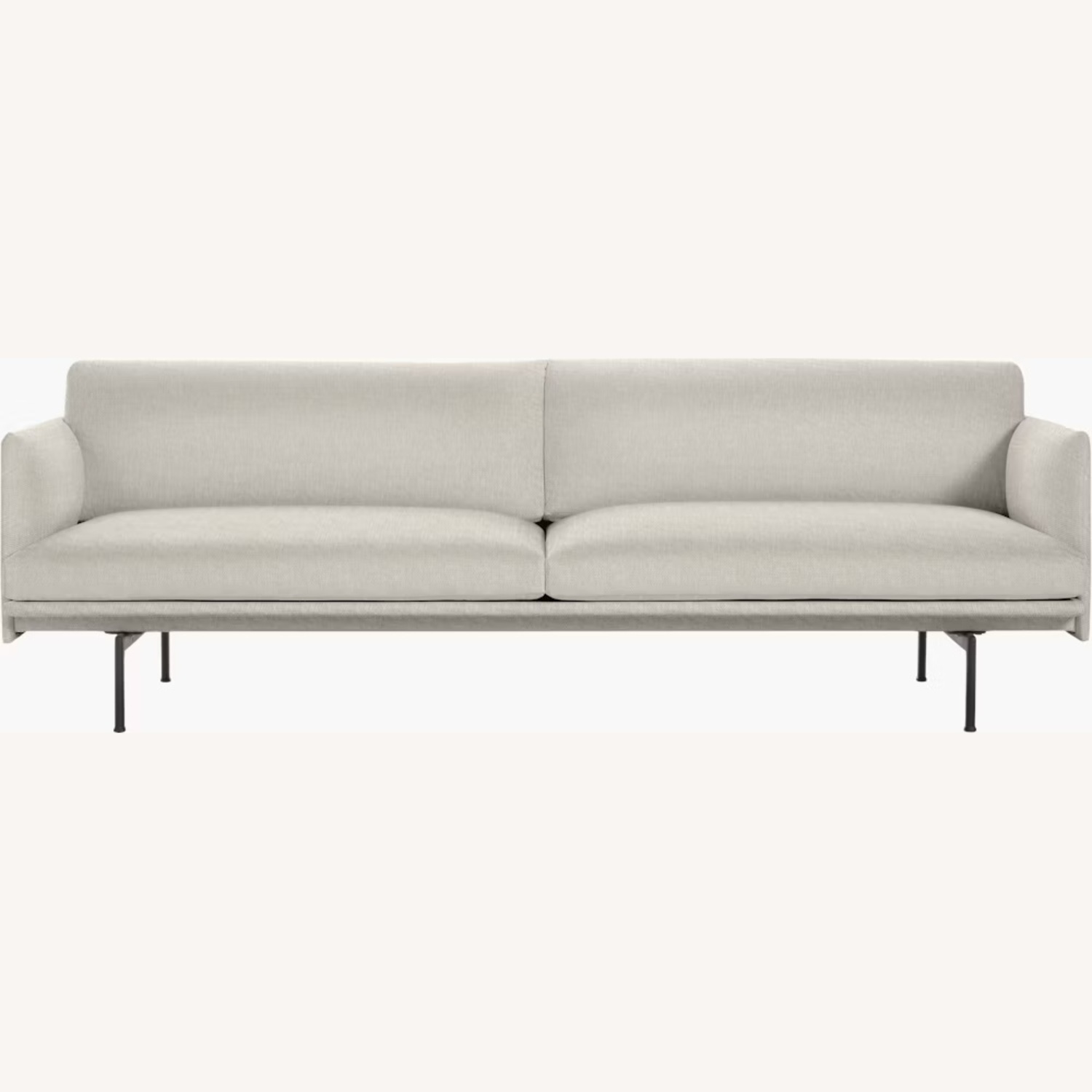 Muuto Outline Light Gray Fabric 3+ Seater Sofa - image-4