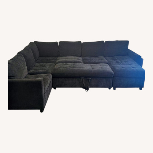 Used Black Fabric Sleeper Sofa for sale on AptDeco