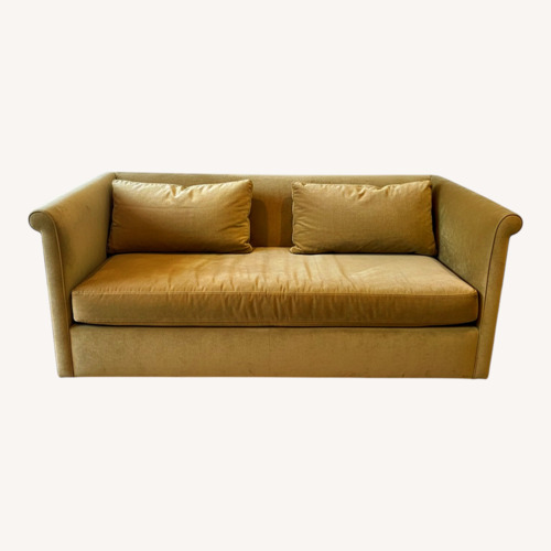 Used ABC Carpet and Home Green Velvet Sleeper Sofa for sale on AptDeco