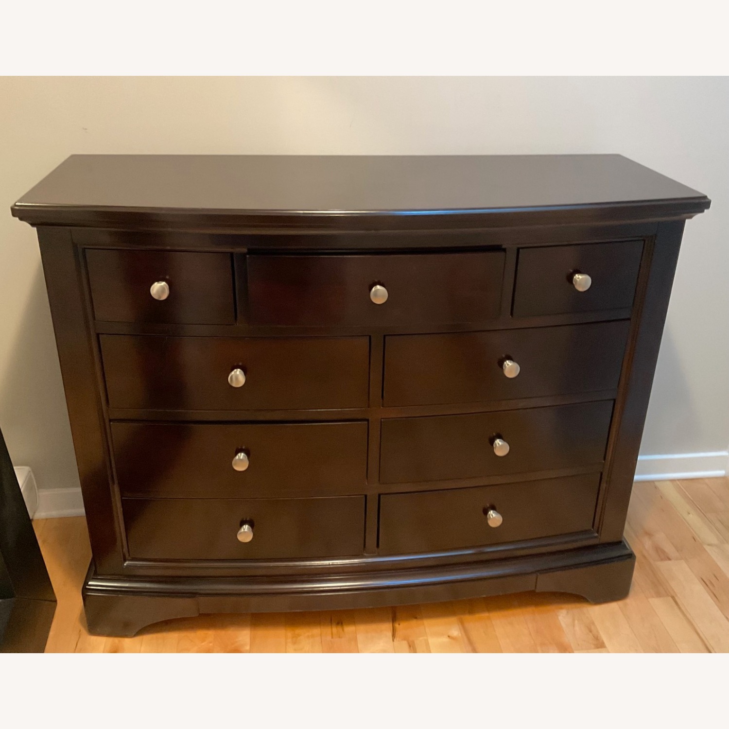 Dark Brown Wood Dresser - image-1