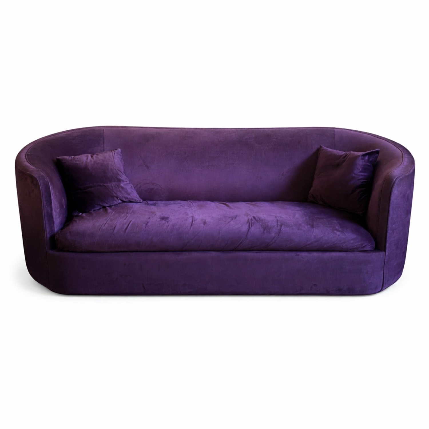 Anthropologie Vera Purple Velvet Sofa - image-5