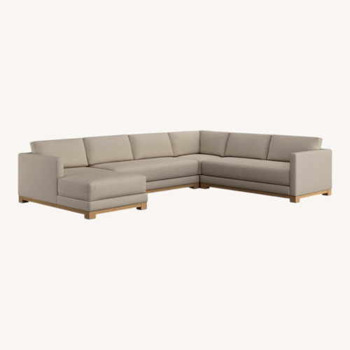 Used CB2 Gather White 3+ Piece Sectional for sale on AptDeco