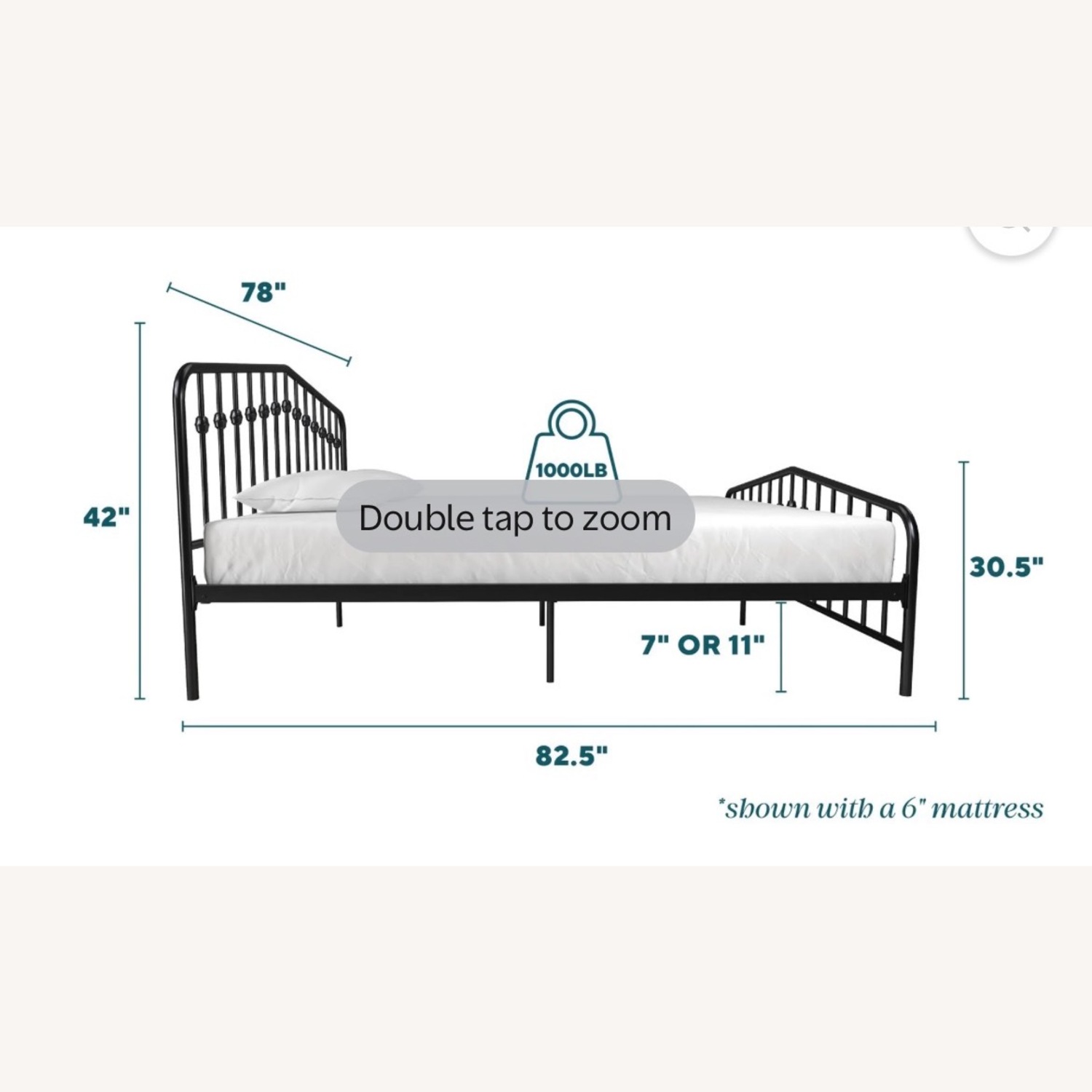 Walmart King Bedframe  - image-4