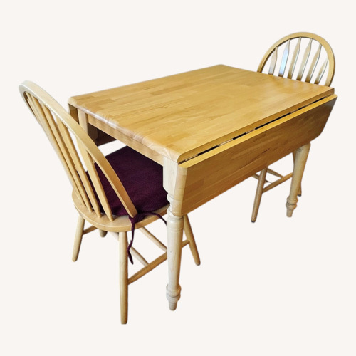 Used Natural Wood Dining Set   for sale on AptDeco