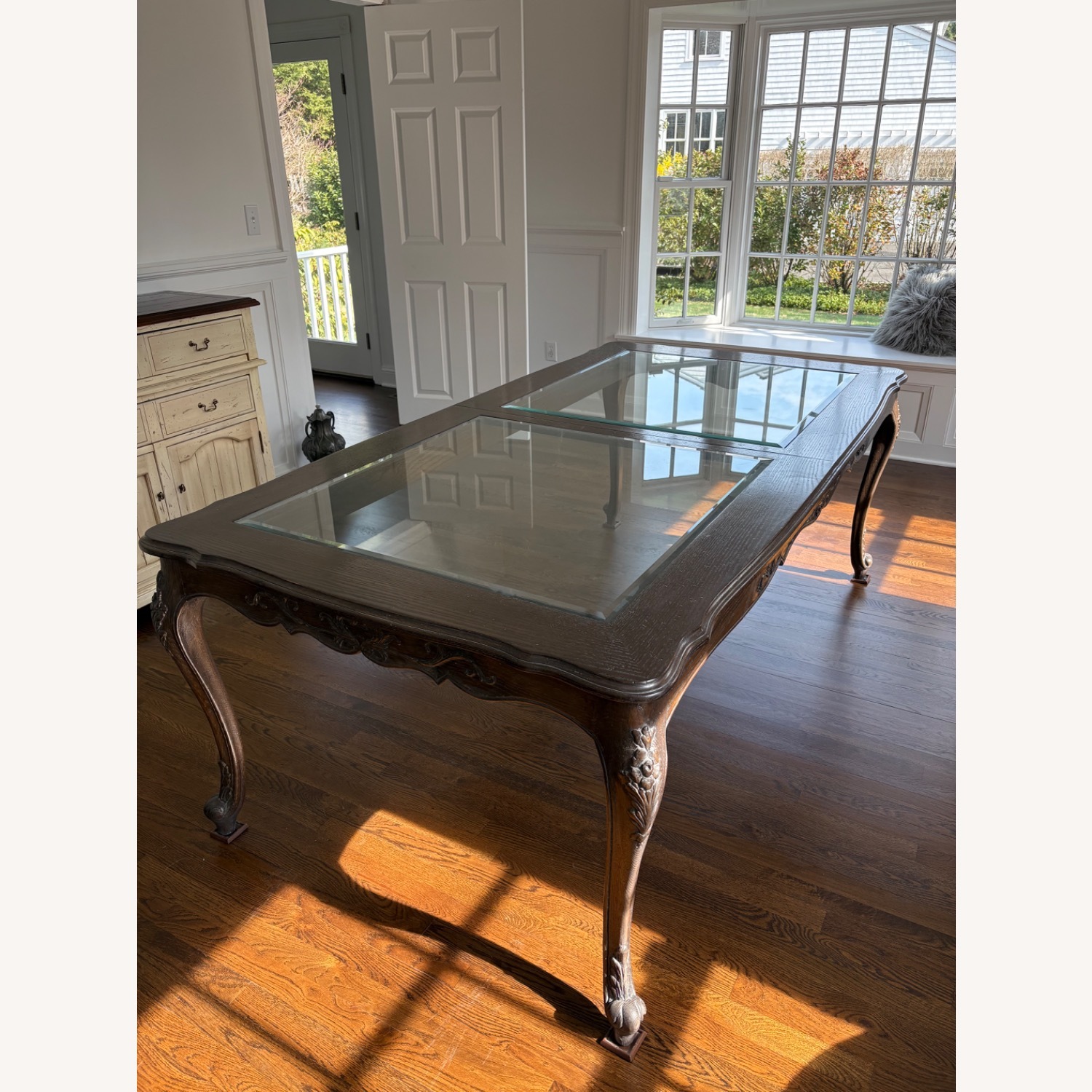 Country French Dining Table with Leaves - image-7