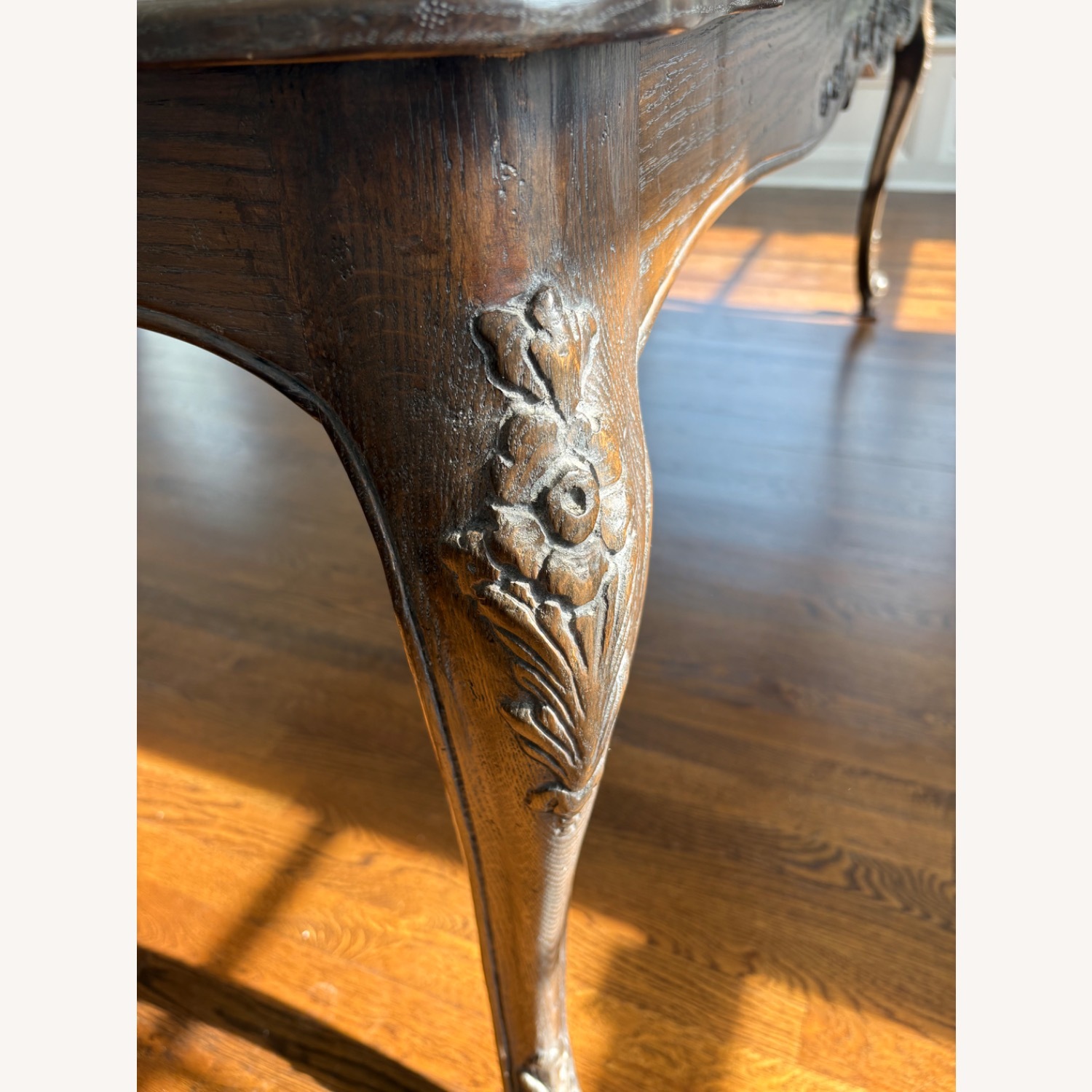 Country French Dining Table with Leaves - image-6