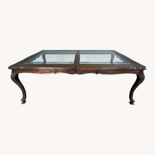 Used Country French Dining Table with Leaves for sale on AptDeco