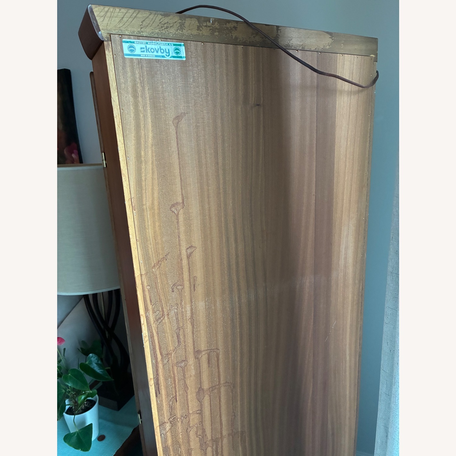 Skovby Light Brown Wood Wall Unit - image-7