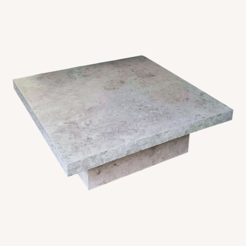Used Gray Block Coffee Table for sale on AptDeco