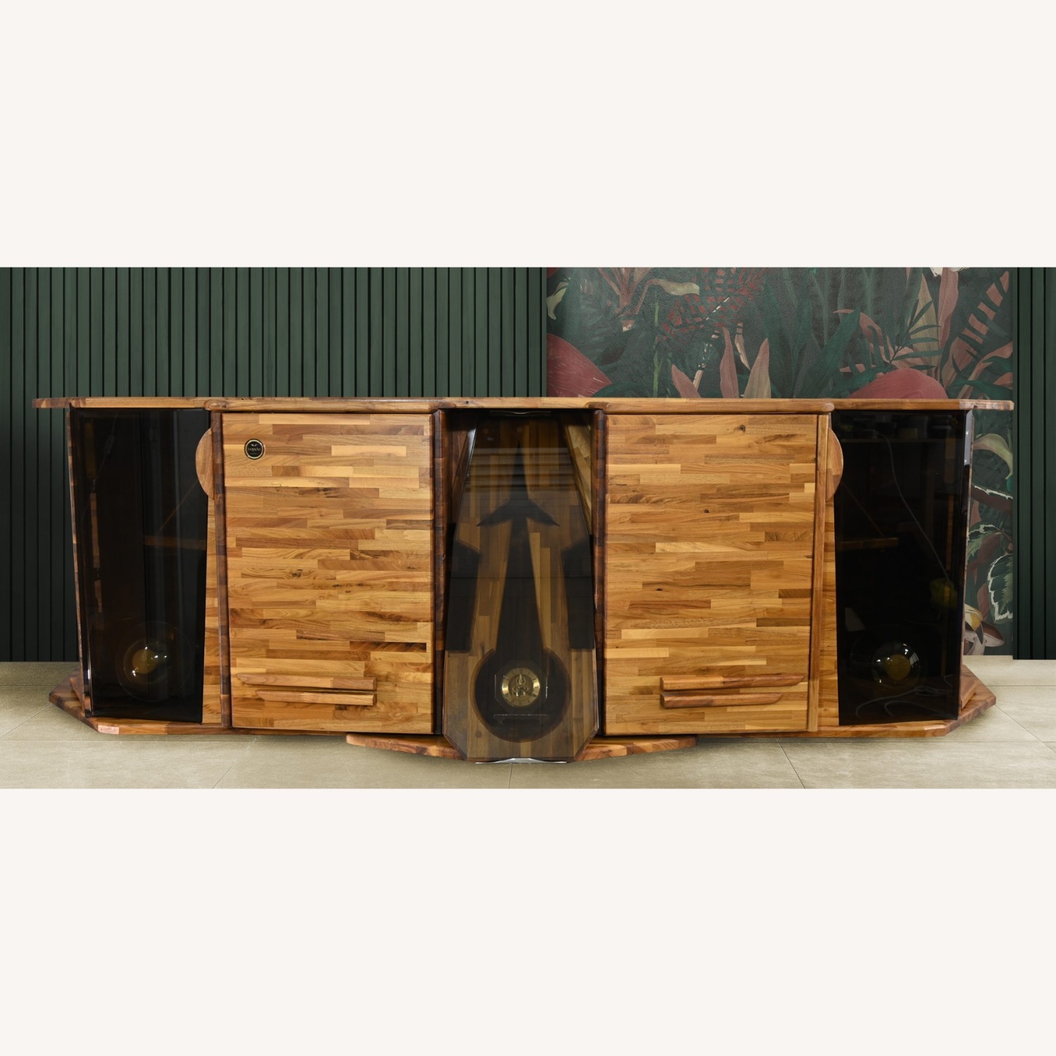 Art Furniture Dark Brown Wood Sideboard - image-2