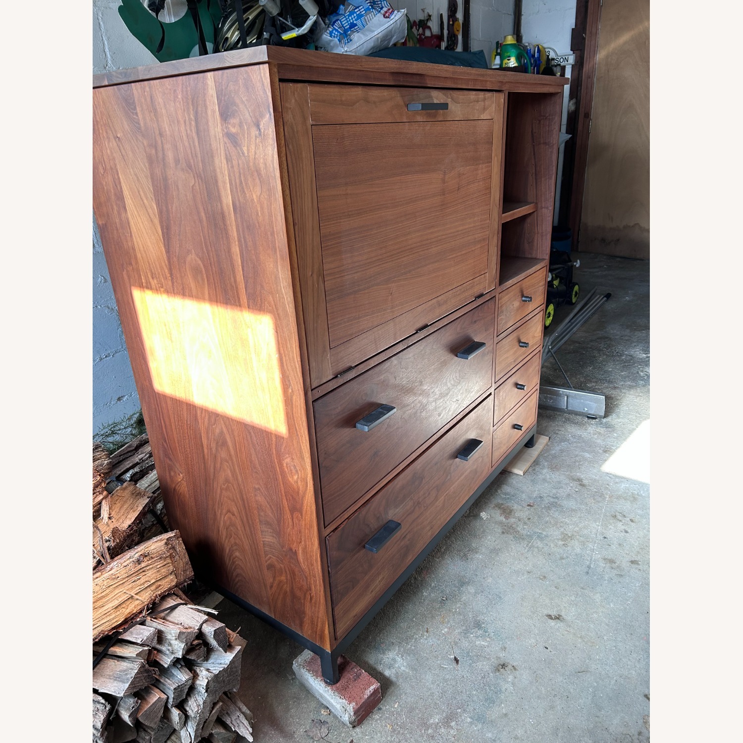 Room & Board Linear Media Storage With Two File Drawers - image-2