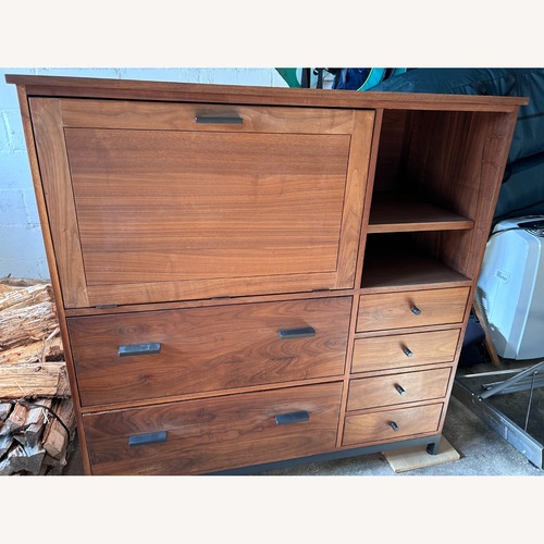 Used Room & Board Linear Media Storage With Two File Drawers for sale on AptDeco