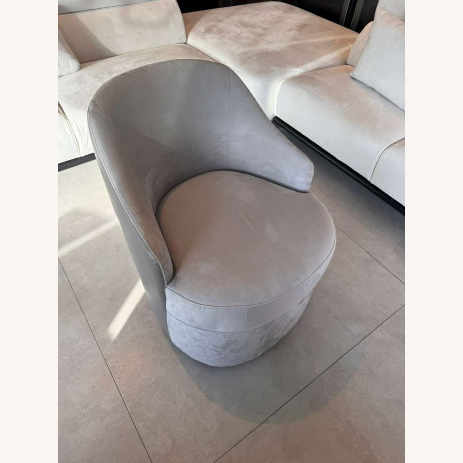 Lazzoni Tolina Natural Fabric Armchair - image-4