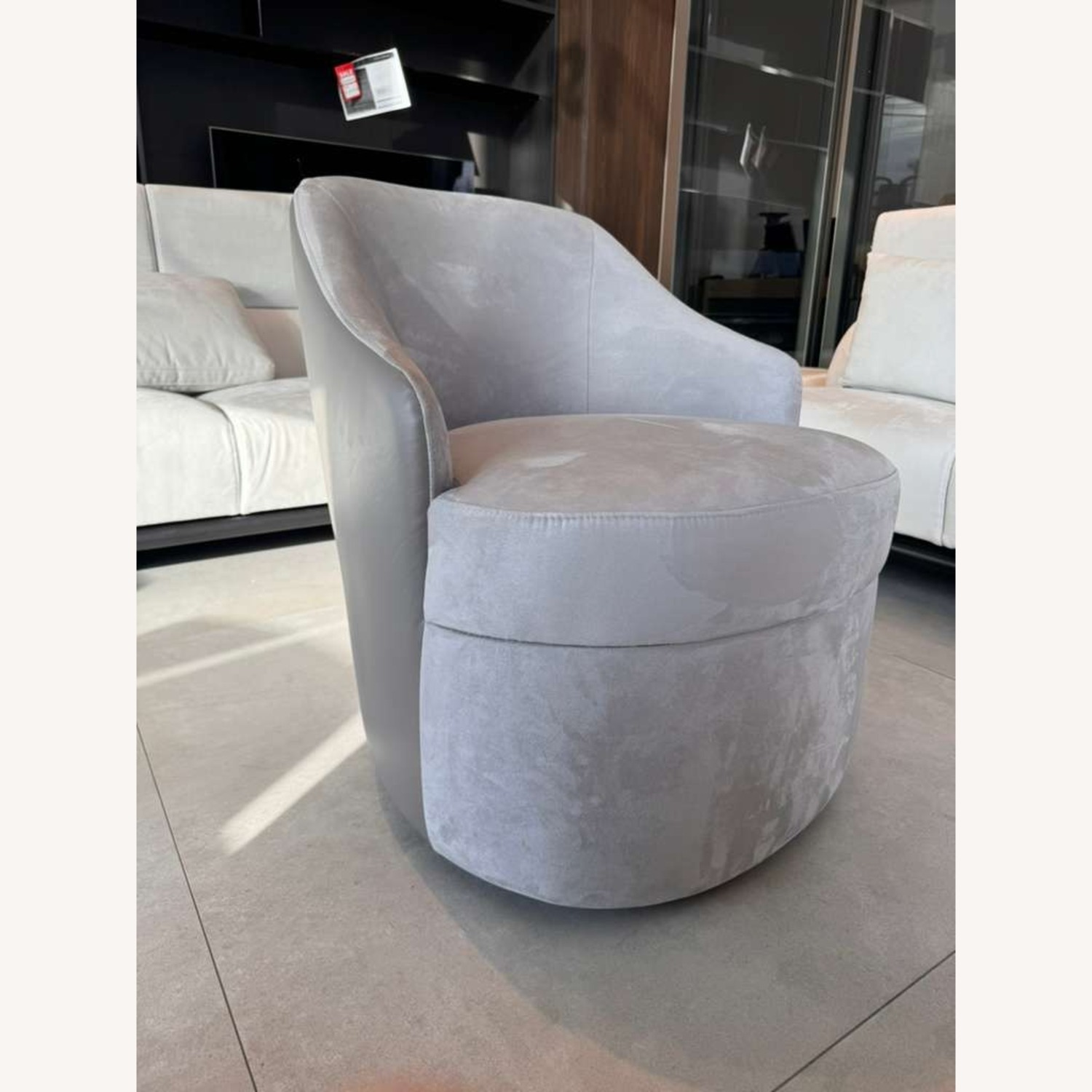 Lazzoni Tolina Natural Fabric Armchair - image-1