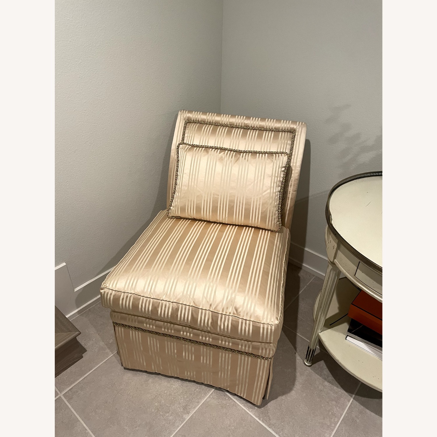 Ej Victor Gold Fabric Accent Chair - image-4