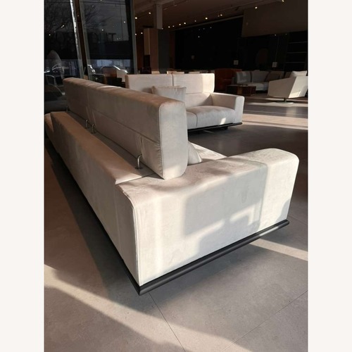 Used Lazzoni York Sofa White Fabric 3+ Piece Sectional for sale on AptDeco