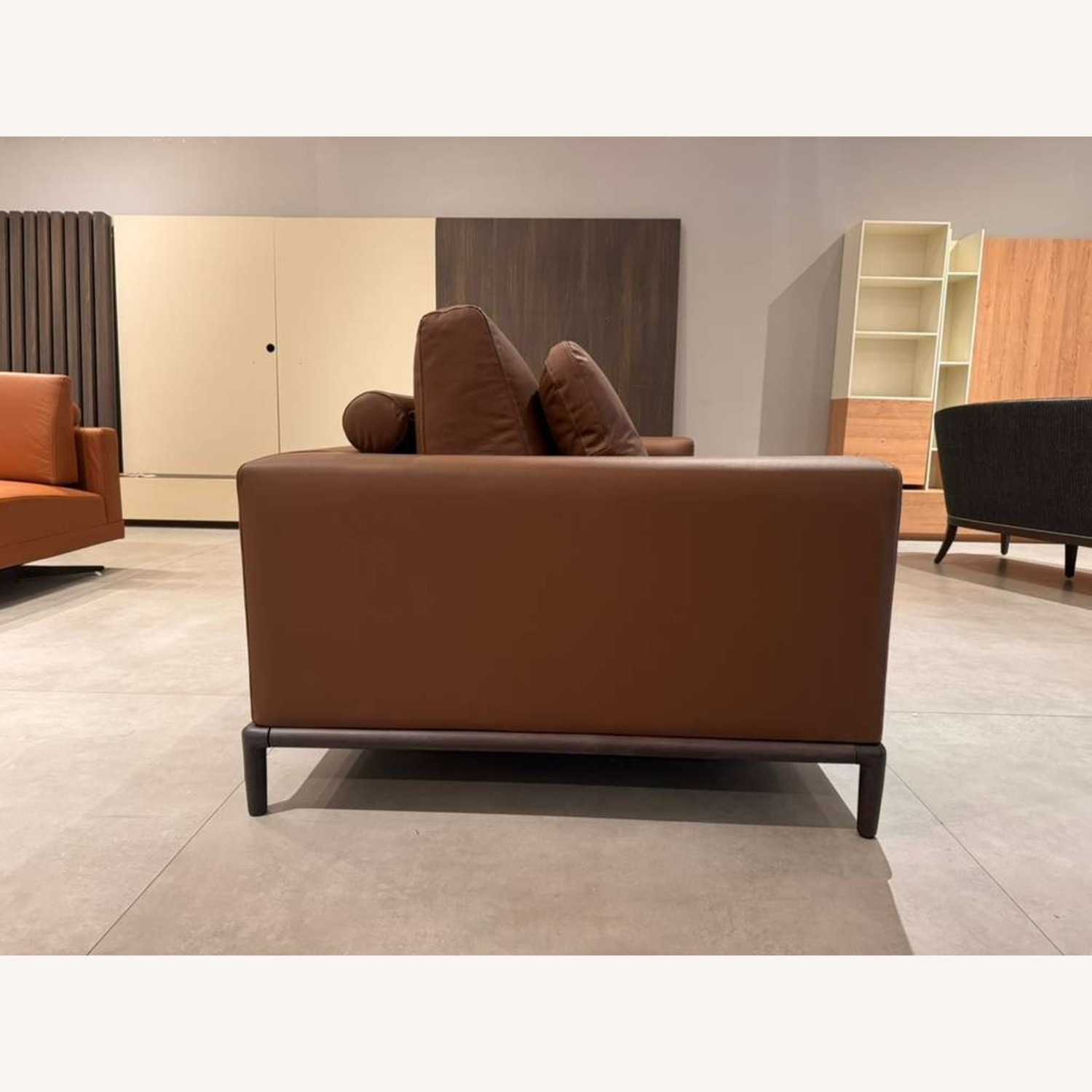 Lazzoni Berlin Dark Brown Leather 2 Seater Sofa - image-5