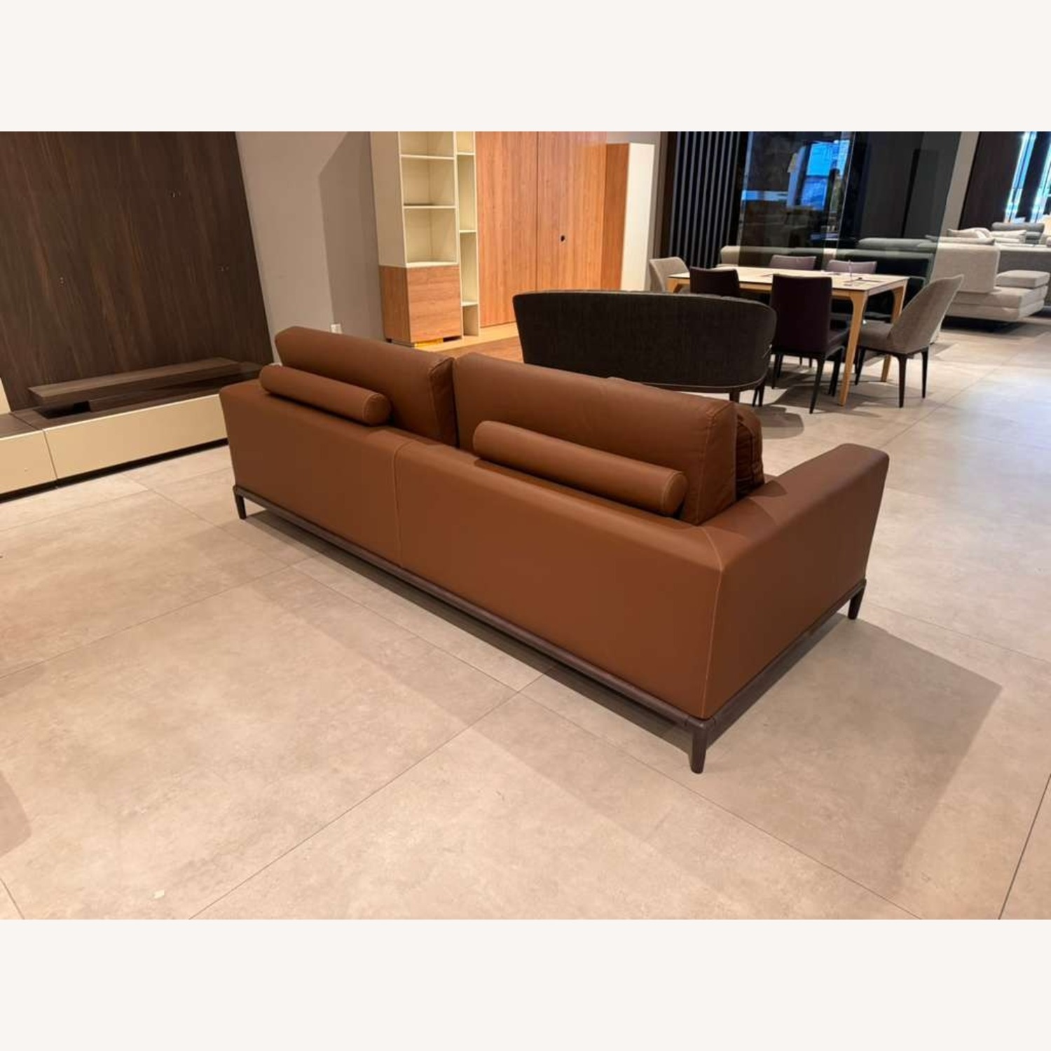 Lazzoni Berlin Dark Brown Leather 2 Seater Sofa - image-3