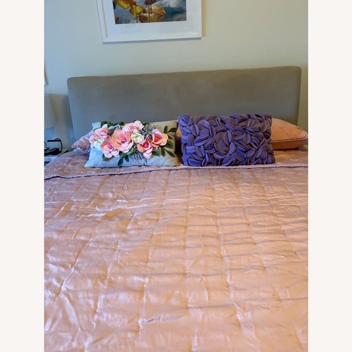 Used Room & Board Upholstered Monica Queen Bed for sale on AptDeco