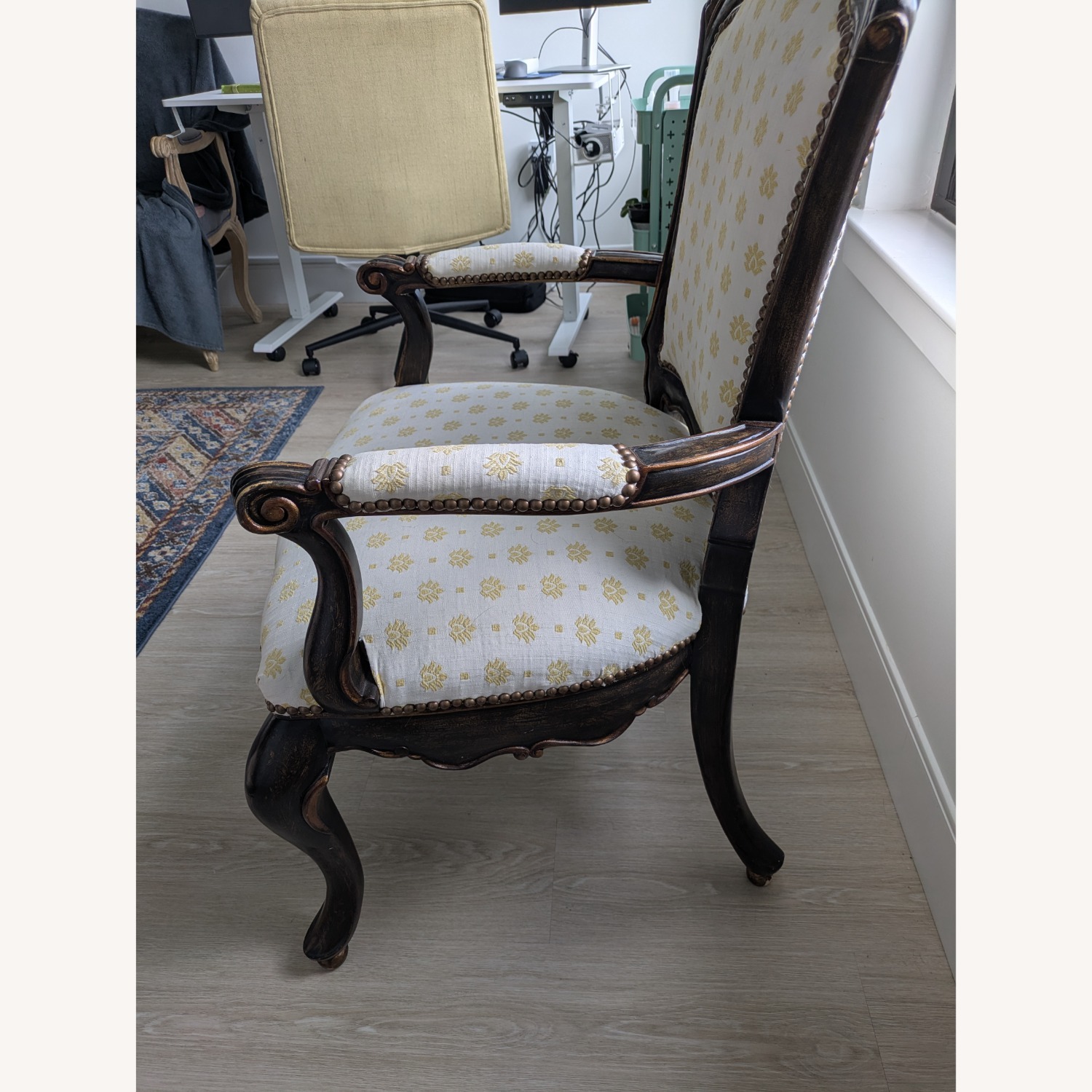 Vintage/Antique Dark Brown Accent Chairs - image-3